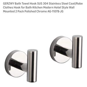 6 GERZWY Bath Towel Hook in Polished Chrome
